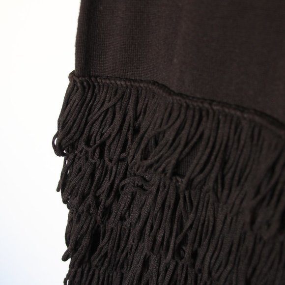 Calvin Klein Sweater Dress with loop fringe - Picture 6 of 10